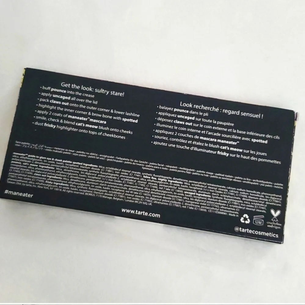 NIB Tarte Maneater Guide to Glam Eye & Cheek Palette - Picture 5 of 14